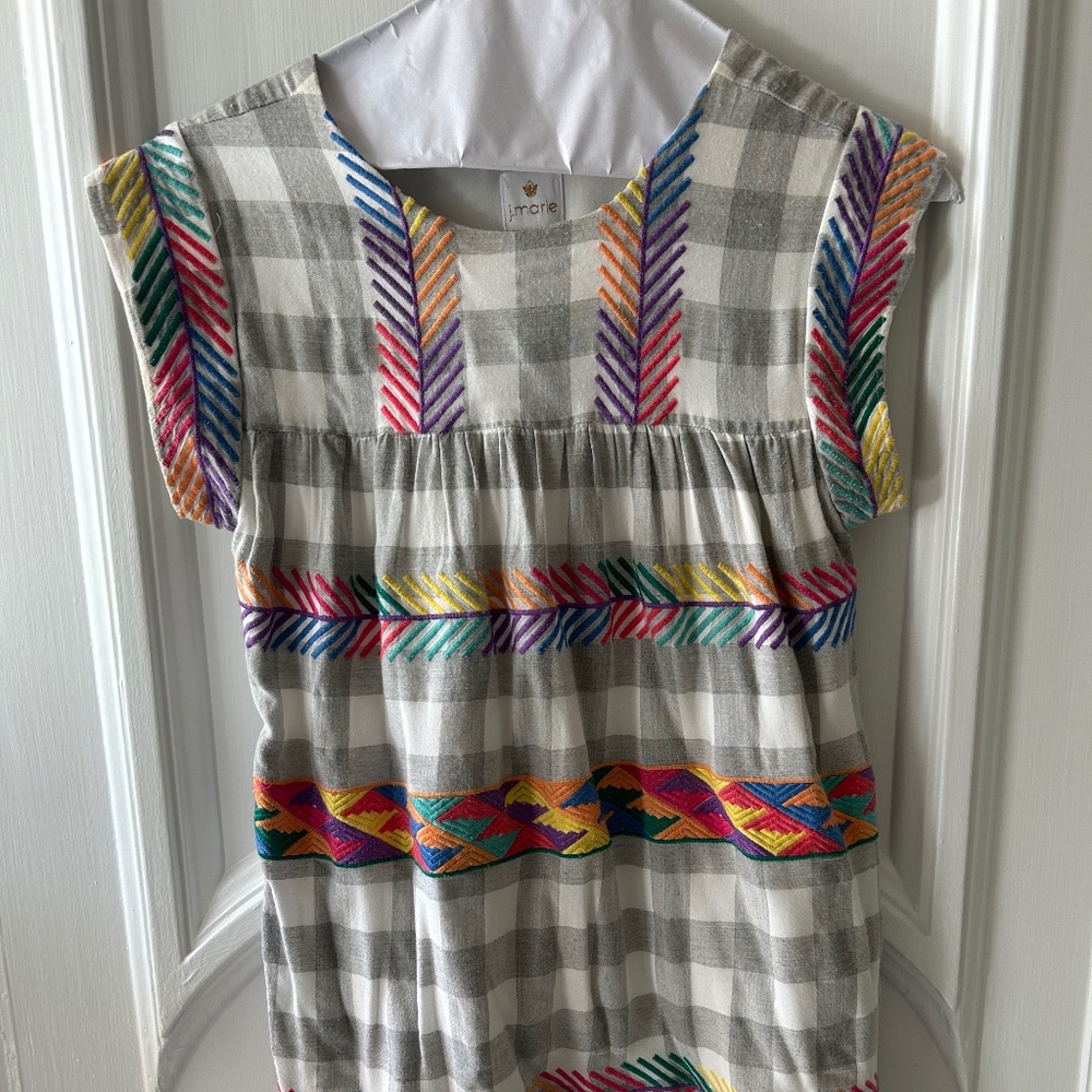 J Marie embroidered casual dress, size small